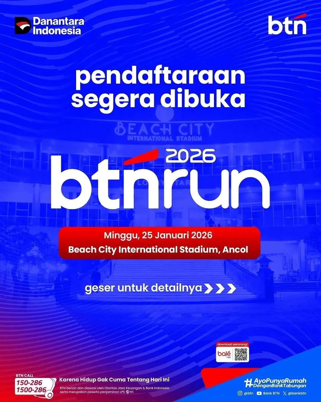 BTN Gelar BTN Run 2026 for Charity Jadi Aksi Nyata untuk Negeri