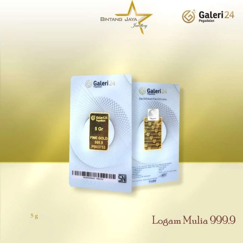 Harga Emas UBS & Galeri 24 Melonjak di Pegadaian, Catat Pergerakan Harga 10 Maret 2026