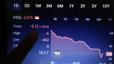 IHSG Turun 0,69% ke 7.389, Investor Berbondong-bondong Pilih BBCA, TLKM, BMRI, dan BUMI