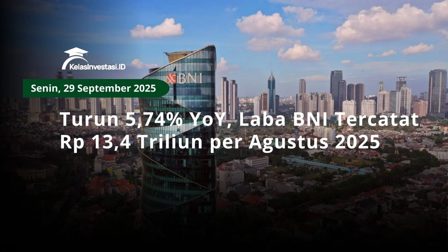 Laba BNI Mencapai Rp 3,41 Triliun pada Februari 2026