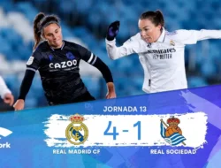 Real Madrid Femenino Lumat Real Sociedad, Tiga Gol Penalty Menentukan Hasil di Zubieta