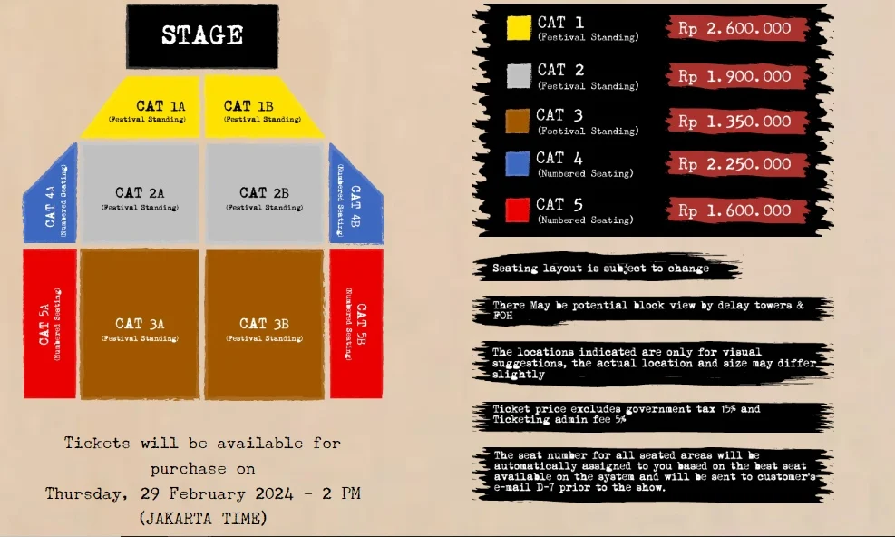 Avenged Sevenfold Tampil Megah di Jakarta International Stadium: Jadwal, Harga Tiket, dan Cara Beli Lengkap