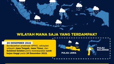 BMKG Prediksi Cuaca Ekstrem Sepekan ke Depan: Daftar Wilayah Rentan Hujan Lebat dan Bahaya Lainnya