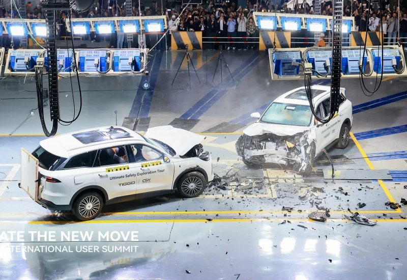 Crash Test Tiggo 9: Kabin Tetap Utuh Meski Dihantam