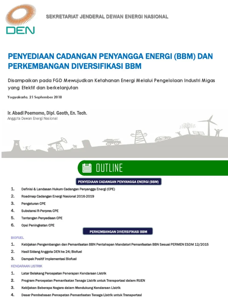DEN Dorong Efisiensi BBM dan Diversifikasi Energi Hadapi Krisis Global