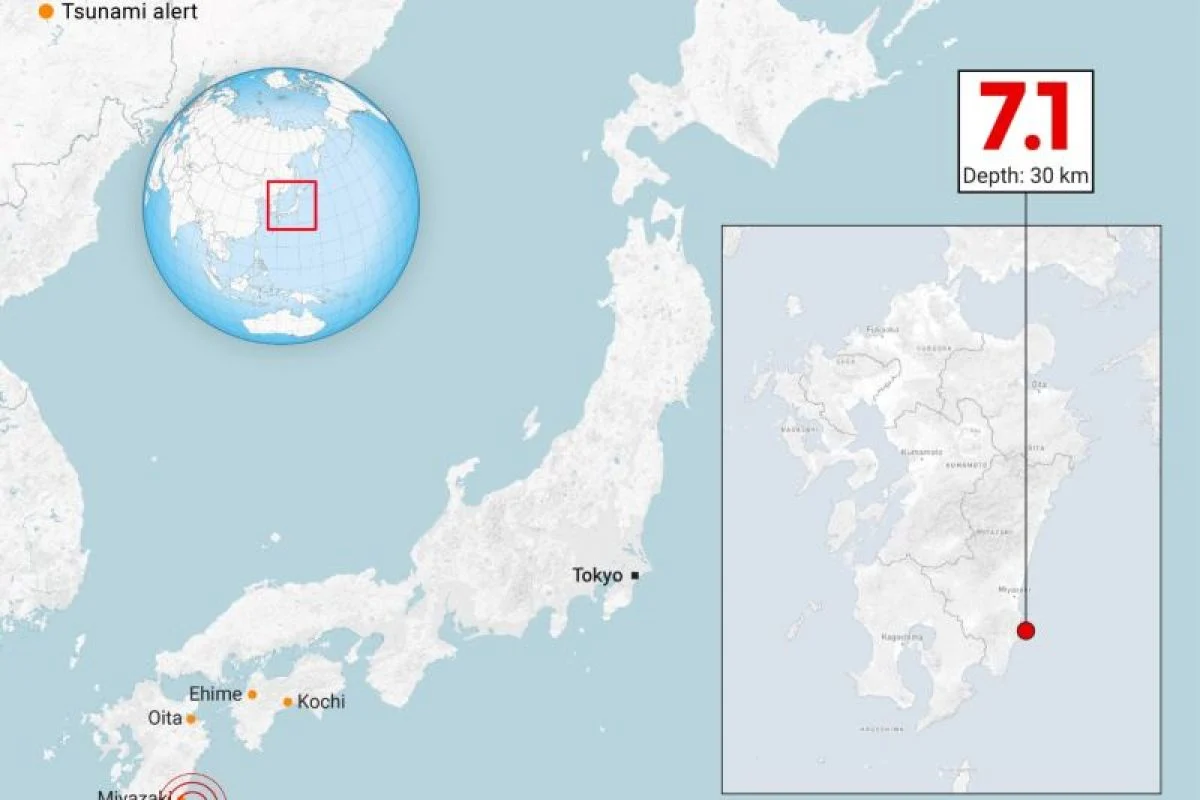 Gempa Bumi Jepang 7,7 SR Guncang Laut, Ancaman Tsunami Mereda