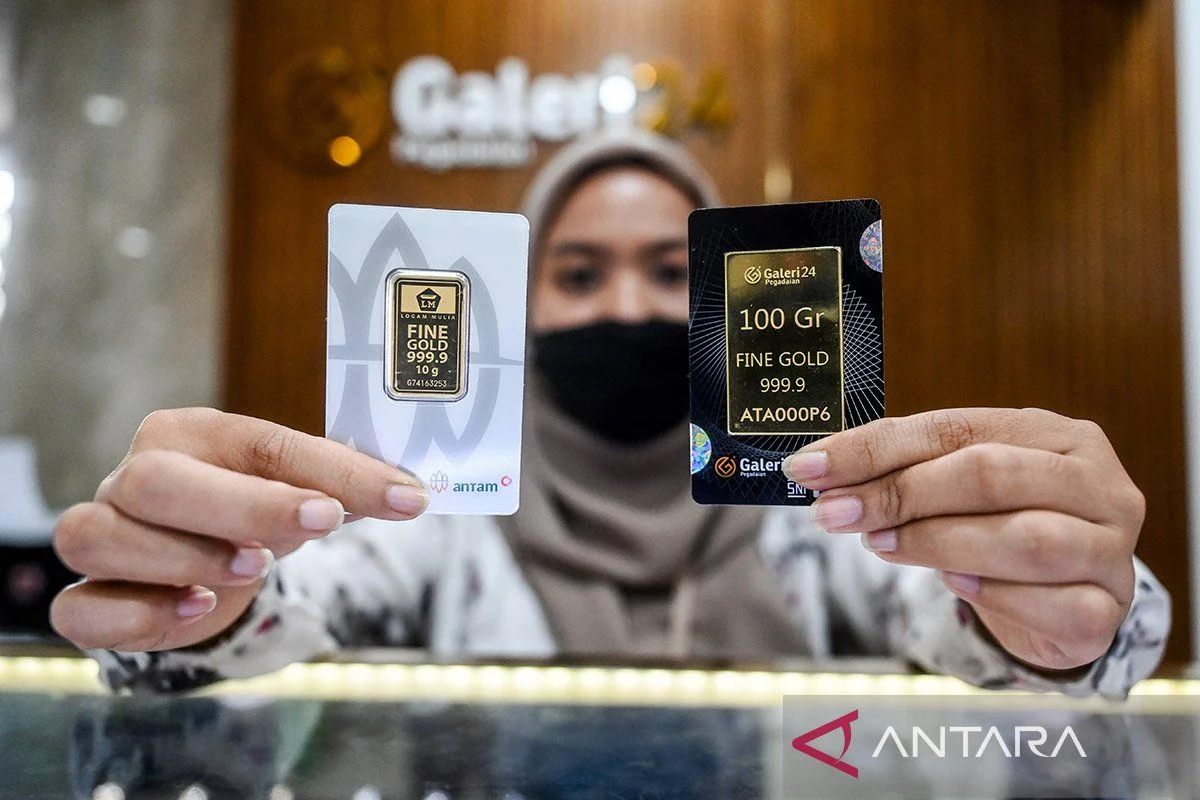 Harga Emas Antam, UBS, dan Galeri24 di Pegadaian Turun Drastis pada 10 April 2026