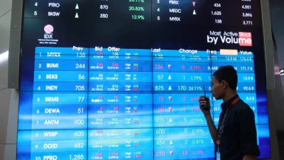 IHSG Ditutup Melesat 4,42 Persen ke Level 7.279, BRPT hingga PTRO Jadi Top Gainers