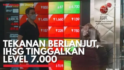 IHSG Jebol 7.000: Tekanan Jual Berlanjut hingga Sesi Akhir