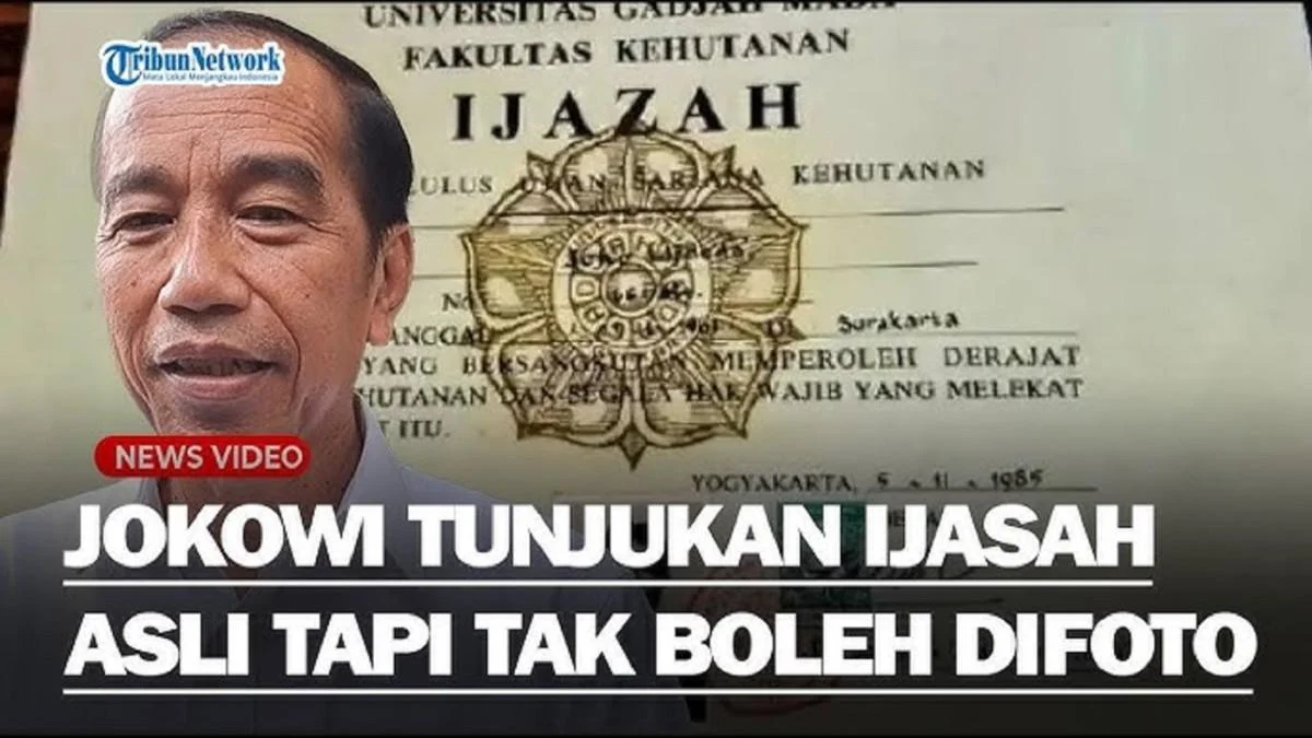 Jokowi ijazah Asli: Buktikan di Persidangan, Apa yang Sebenarnya Terjadi?