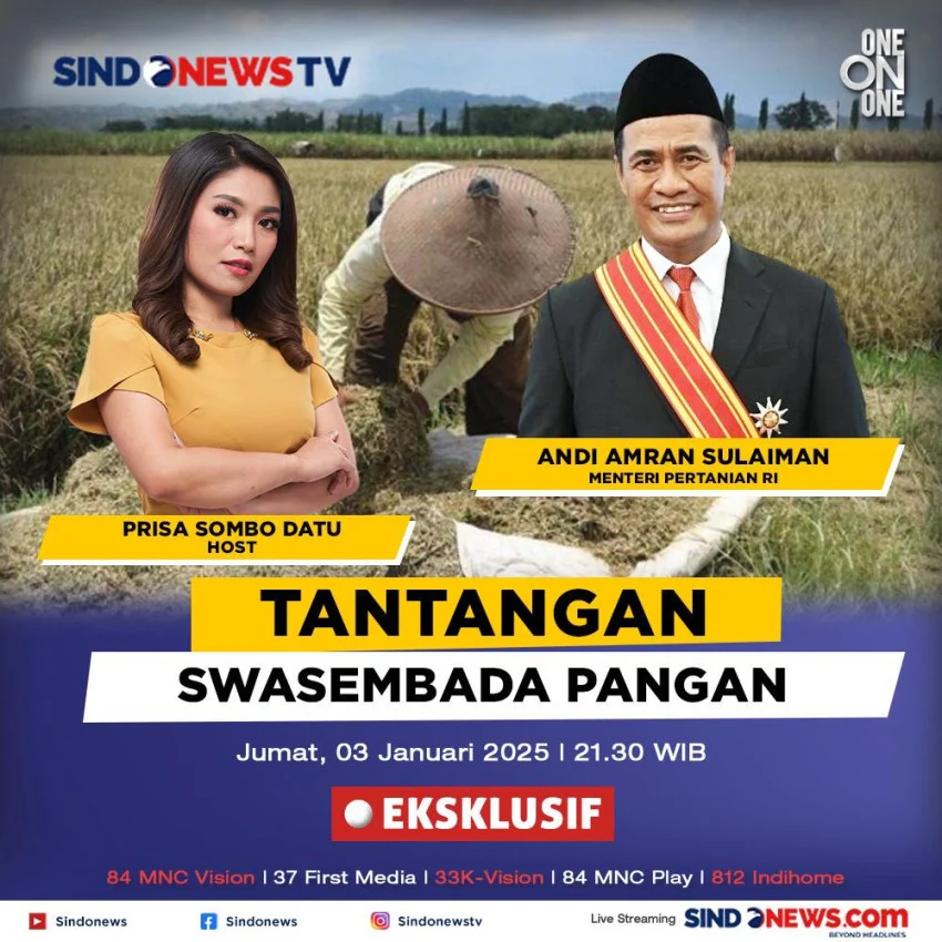 Menantang El Nino: Mentan Amran Siapkan 5 Strategi Jaga Swasembada Pangan, Capaian Rekor 1,5 Tahun