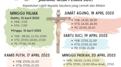 Minggu Paskah IV: Jadwal Misa Lengkap di Seluruh Indonesia, Siapkan Keluarga untuk Kebangkitan