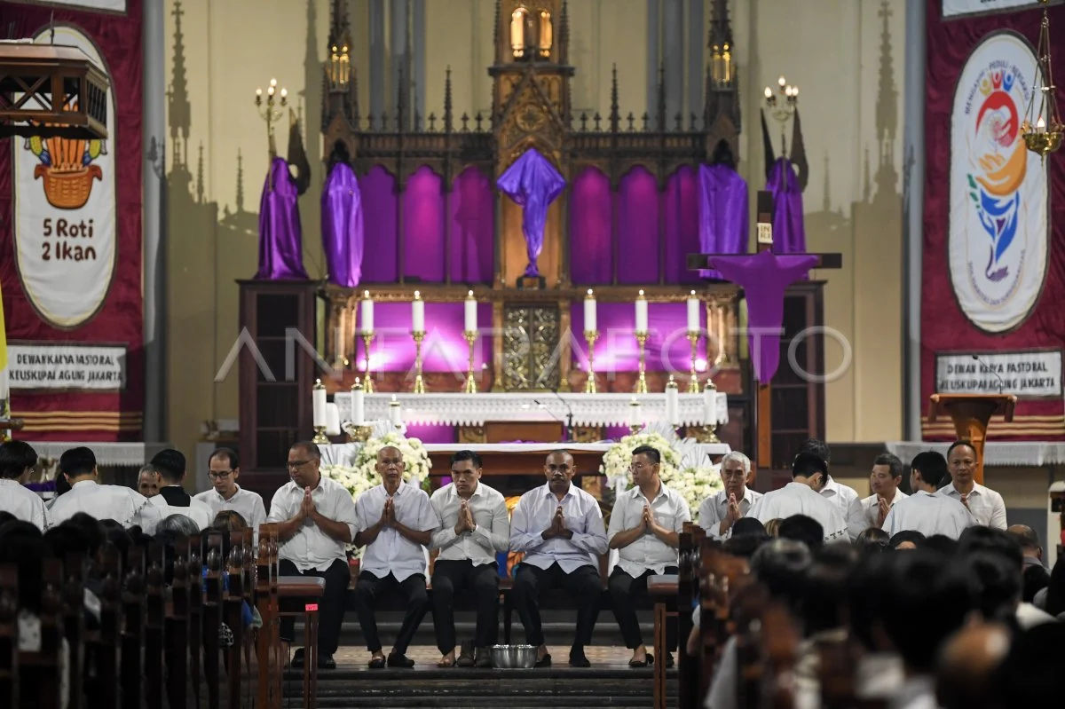 Misa Kamis Putih 2026: Ribuan Umat Katolik Beribadah Khidmat di Katedral Medan, Jakarta, dan Papua Barat