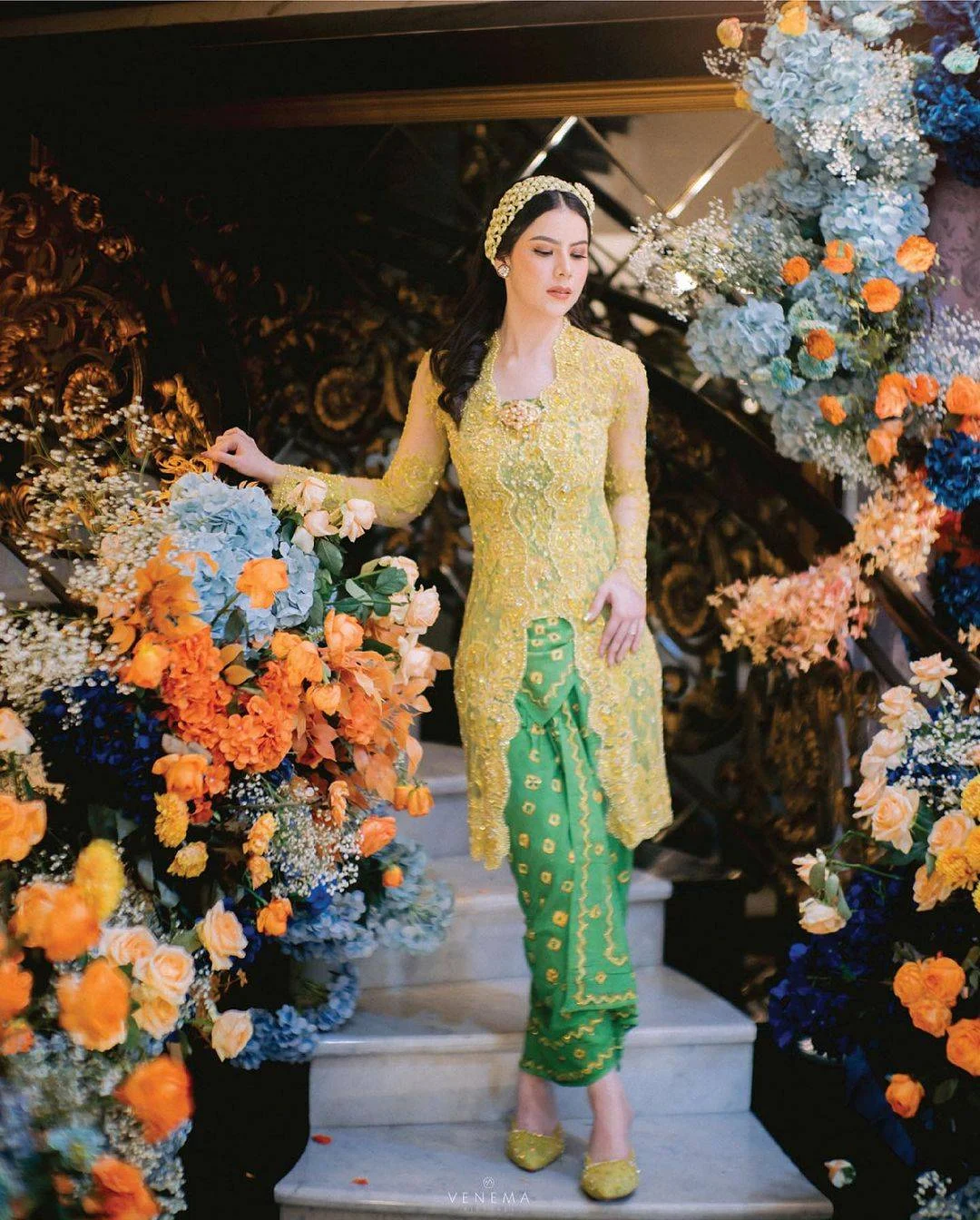 Rompi Regensi Inggris dan Kebaya Bridgerton: Sentuhan Didier Maulana Mengubah Ritual Siraman