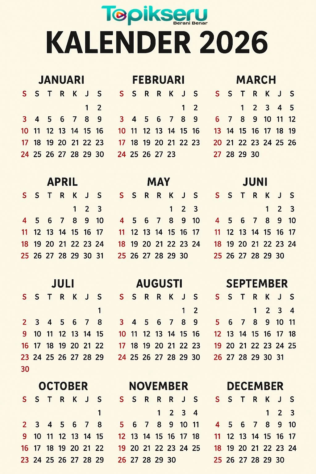 Siap Liburan? Ini Daftar Tanggal Merah April 2026 yang Bisa Jadi Long Weekend