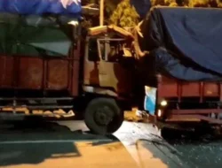 Sopir Truk Tewas Ditabrak Tronton saat Perbaiki Kendaraan di Bahu Jalan Lamongan