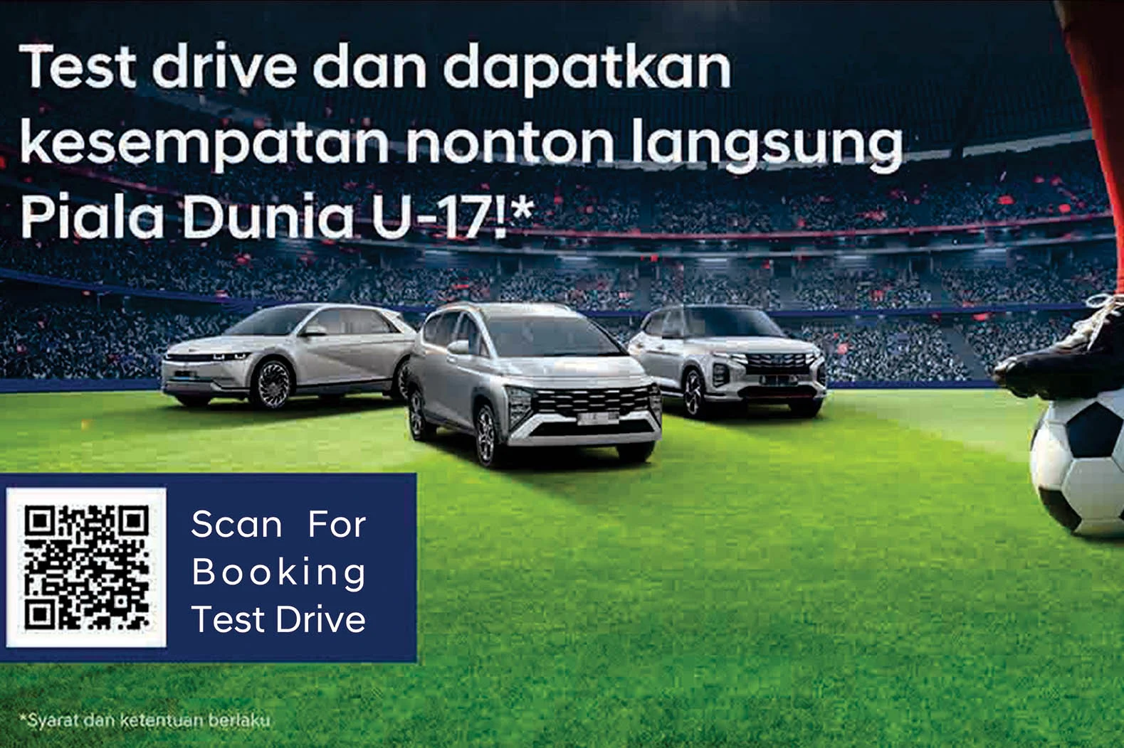 Test Drive Hyundai Berhadiah Nonton Piala Dunia 2026, Cek Syaratnya