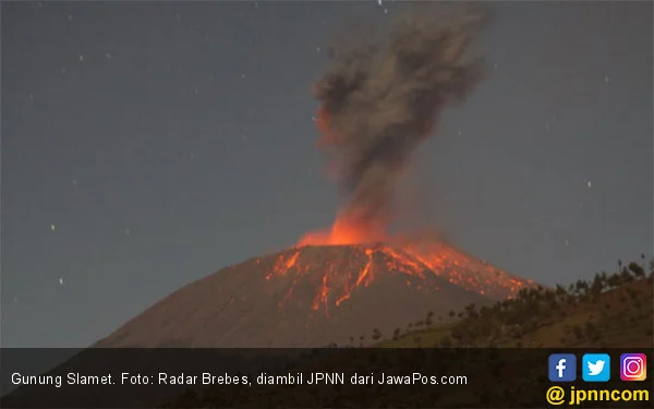 Waspada! Suhu Gunung Slamet Mencapai 463°C, Risiko Erupsi Freatik Meningkat Tajam