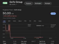 Antrean jual GOTO menumpuk di harga 50, apa penyebabnya?