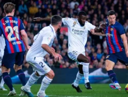 Barcelona Menang Dramatis 2-1, Lewandowski Bikin Gol Memukau; Real Madrid Tersendat Imbang di Betis