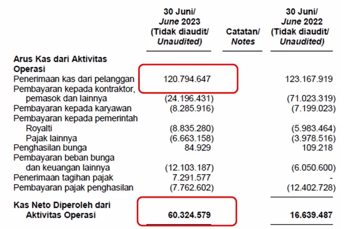 BIPI Pangkas Utang, tapi Arus Kas Operasi Masih Negatif