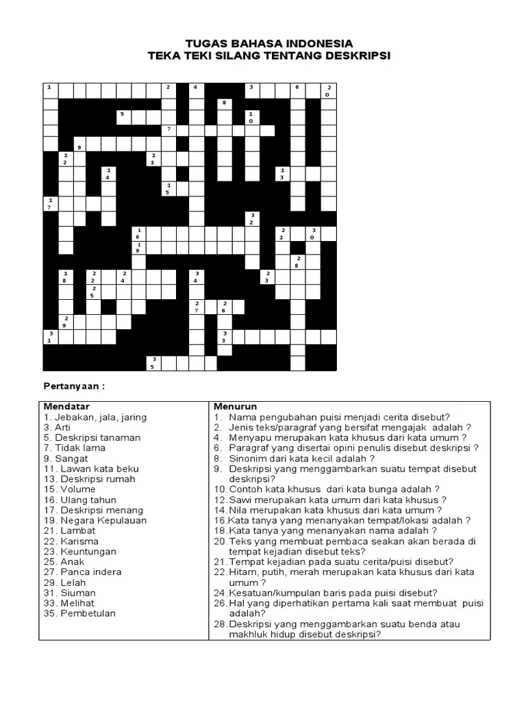 Bonus Genius Crossword: Tantangan Baru Bagi Pecinta Teka-Teki