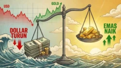 Dolar AS Melemah, Harga Emas Dunia Naik Tipis