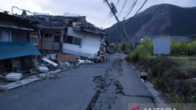 Gempa Bumi Kuat Mengguncang Jepang Bagian Barat Daya