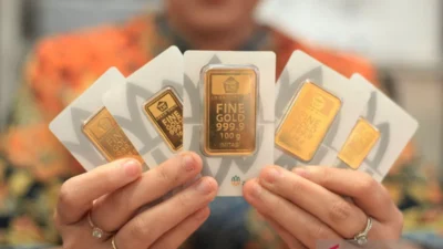 Harga Emas Antam dan Pegadaian Turun, Ini Penyebabnya