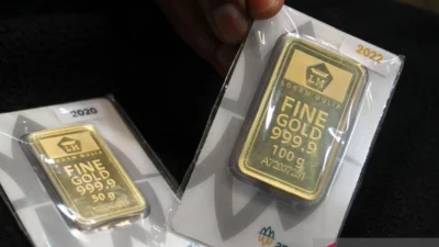 Harga Emas Antam Meroket Rp40 Ribu, Segram Jadi Rp2.859.000