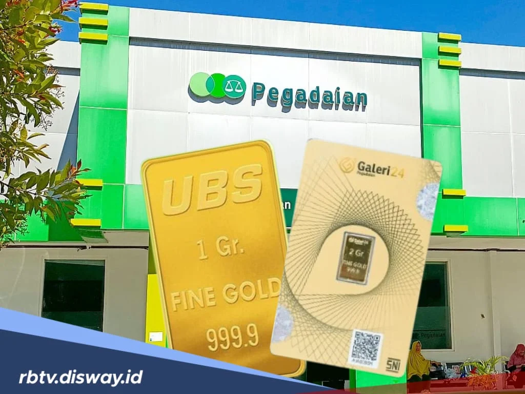 Harga Emas di Pegadaian Hari Ini: Galeri 24 Naik, Emas UBS Malah Turun