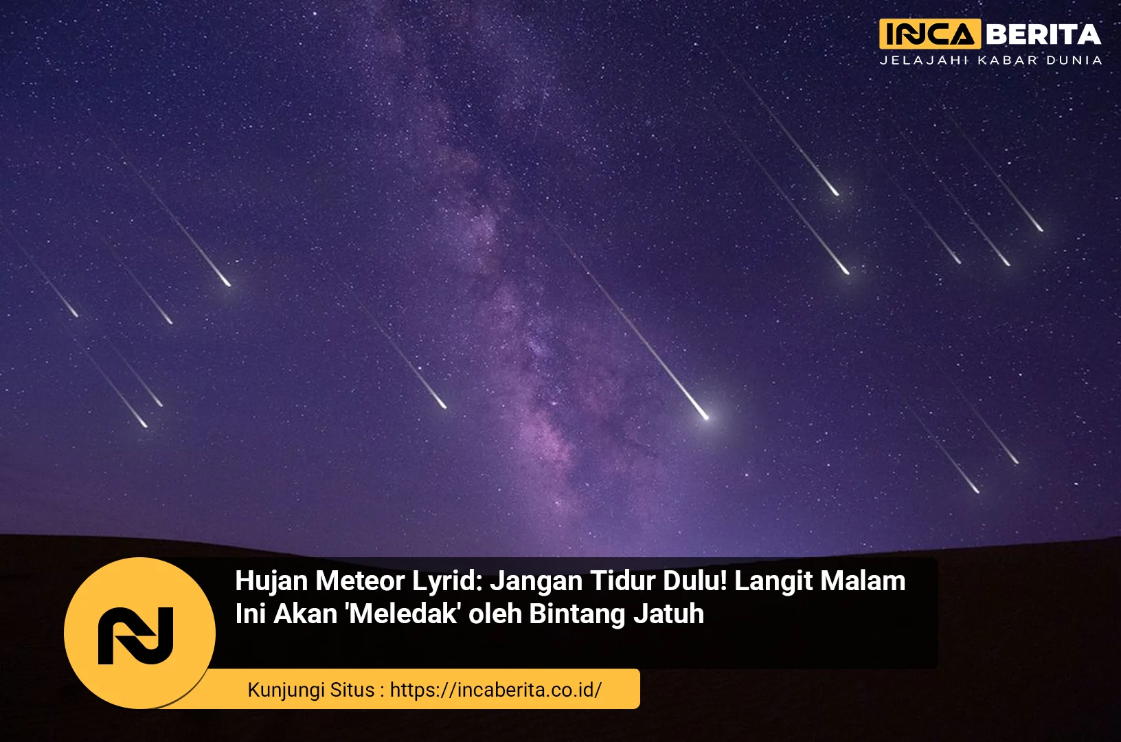 Hujan Meteor Eta Lyrid dan Fenomena Langit Lainnya di Mei 2026