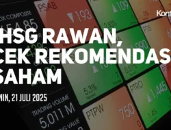 IHSG Rawan Koreksi, Simak 4 Saham Rekomendasi Hari Ini