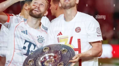 Konrad Laimer dan Harry Kane Raih Gelar Bundesliga dengan Bayern Munich