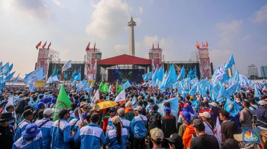 May Day 2026: Ribuan Buruh Padati Monas, Pemerintah Dekatkan Kebijakan ke Kalangan Pekerja