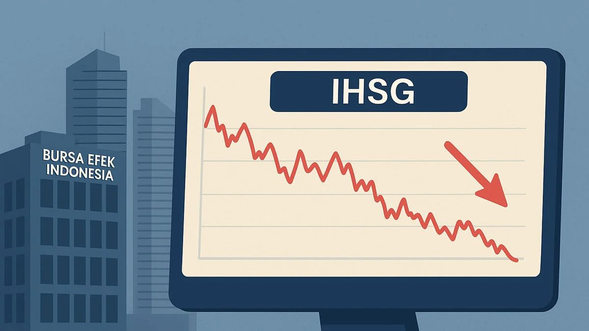 Perdagangan Saham Sepekan Negatif, IHSG Turun 2,42 Persen