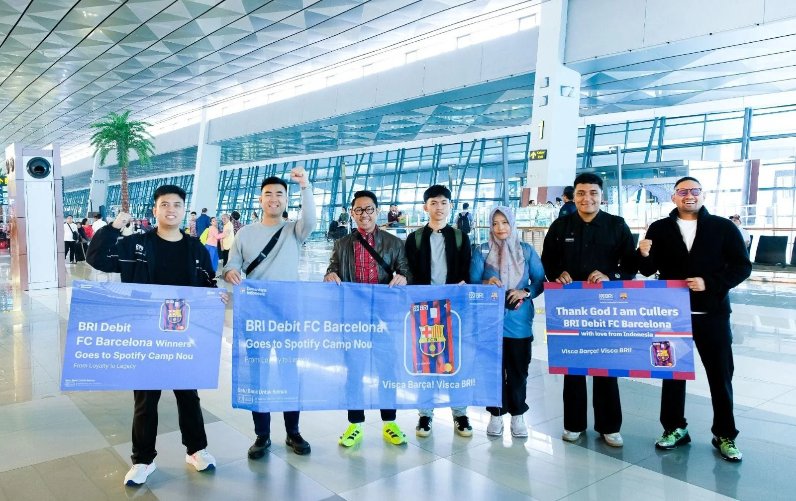 Program BRI Debit FC Barcelona Bawa 5 Pemenang Wujudkan Mimpi di Spotify Camp Nou
