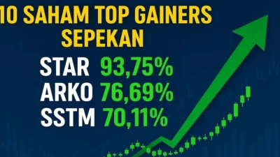 Saham-saham Sepekan Terbang tapi Tertinggi Cuma 29 Persen