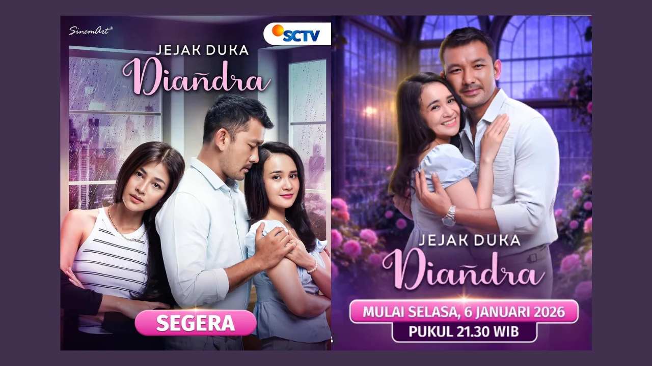 SCTV Tayang Dua Sinetron Menarik: Jejak Duka Diandra dan Asmara Gen Z
