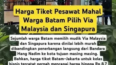 Tiket Pesawat Mahal: Masyarakat Pilih Transit via Malaysia dan Singapura
