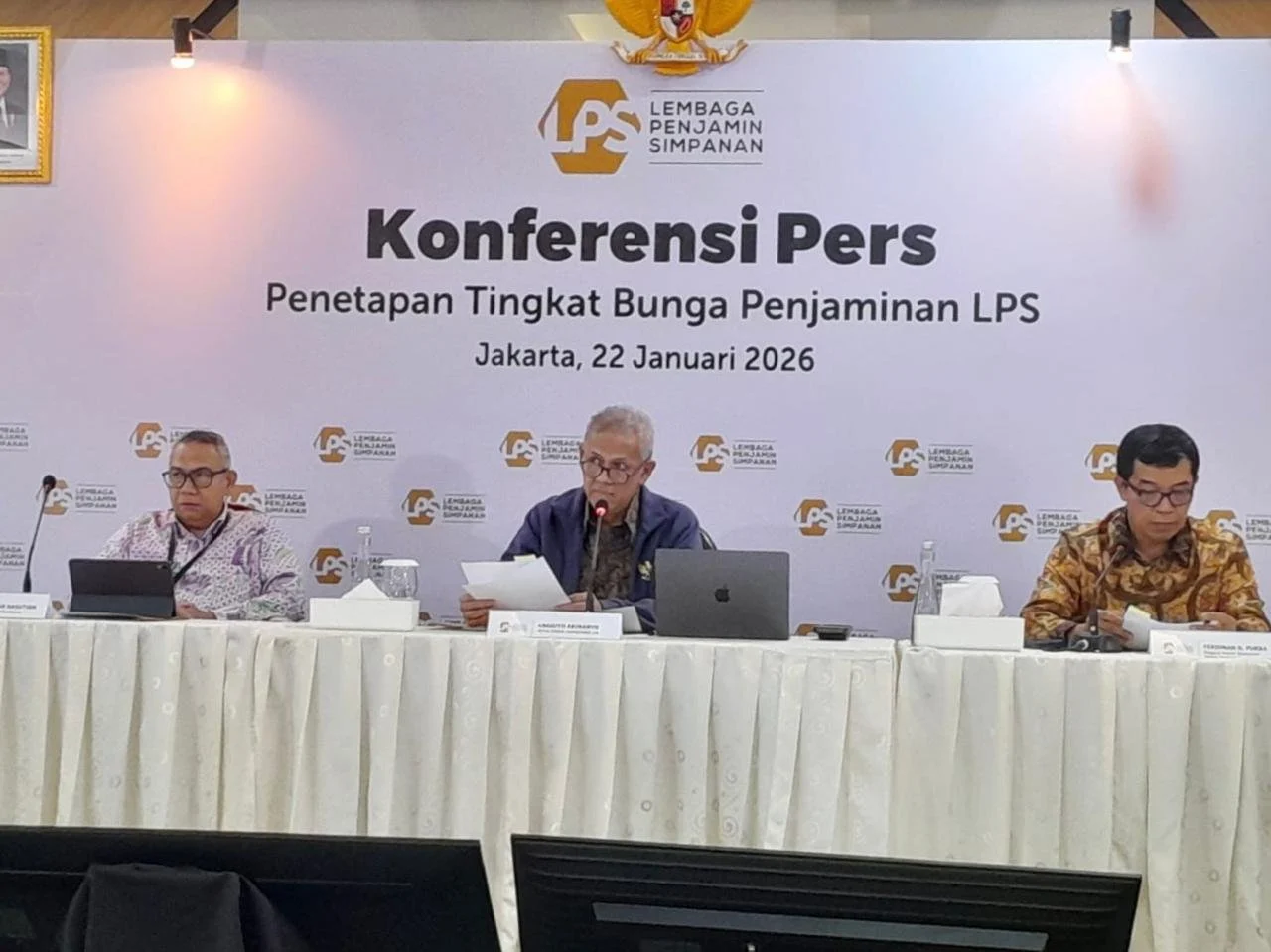 Tingkat Bunga Penjaminan LPS Tetap Sebesar 3,50% hingga September 2026