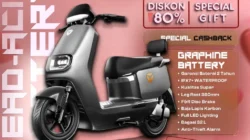 Top Gun! Motor Listrik Yadea E8S Pro Tandang Jarak 156 km dengan Fitur Keamanan Canggih