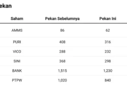 Top Losers Sepekan Dipimpin WBSA: DSSA dan TPIA Ikut Terseret