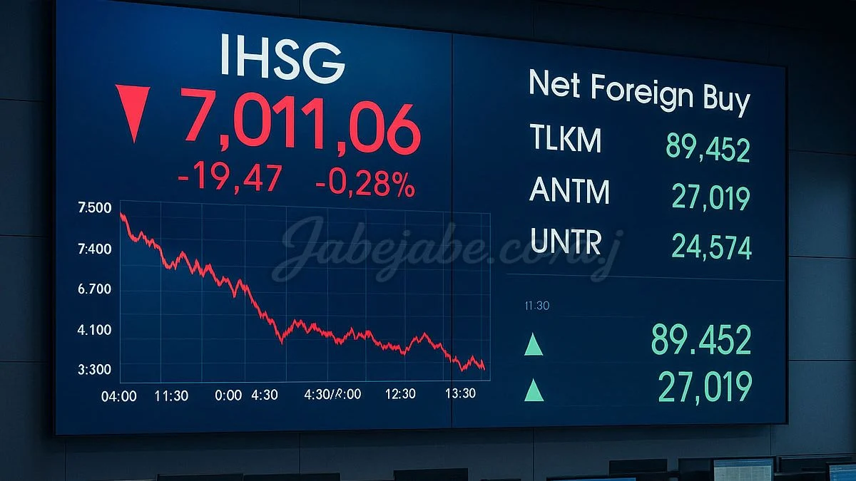 IHSG Sesi I Ambruk 3,48 Persen, Aksi Agresif Asing Jadi Sorotan